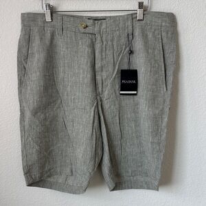 Jos. A. Bank Light Sage Color Men's Flat Front Shorts Tailored Fit, size 34R"